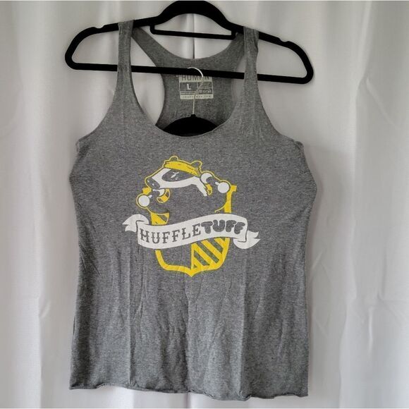 NWOT HuffleTuff Racerback Tank Top; L - Picture 2 of 5
